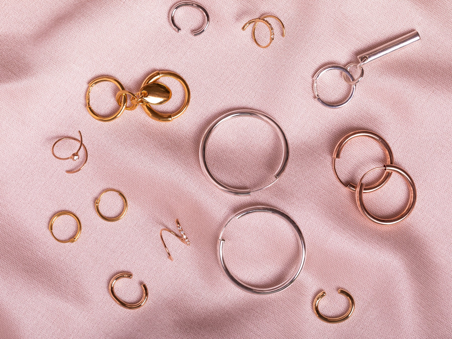 spiral earring gold