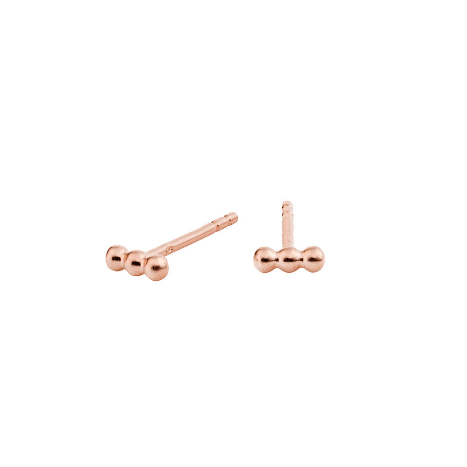 three's a party mini studs