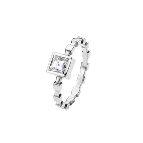 square step cut ring 0,50ct