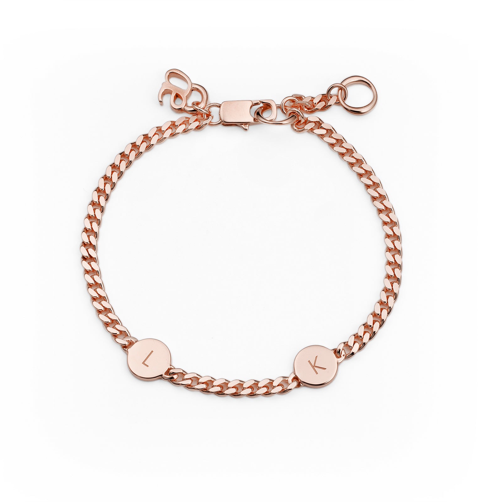 tank initial bracelet w/2