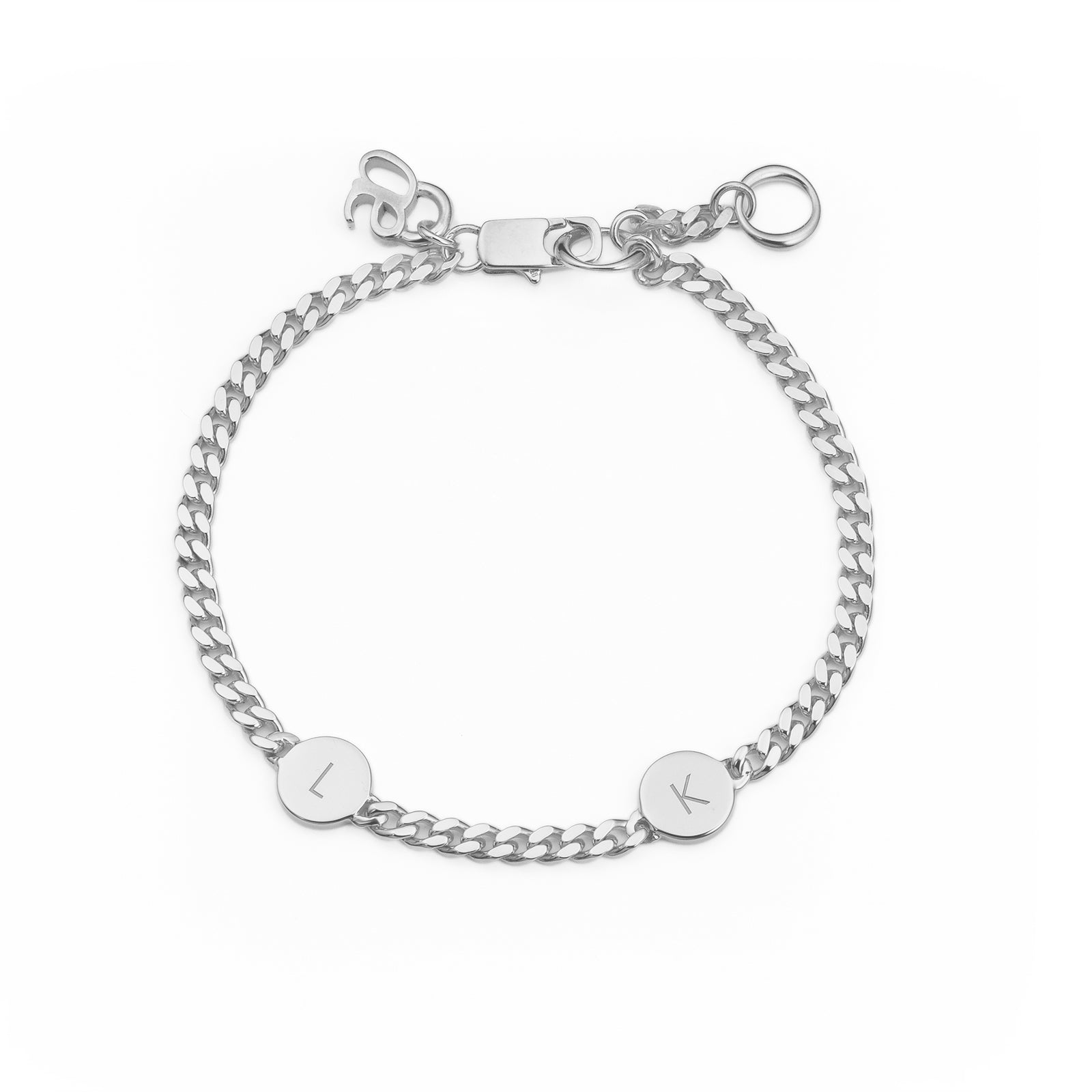 tank initial bracelet w/2