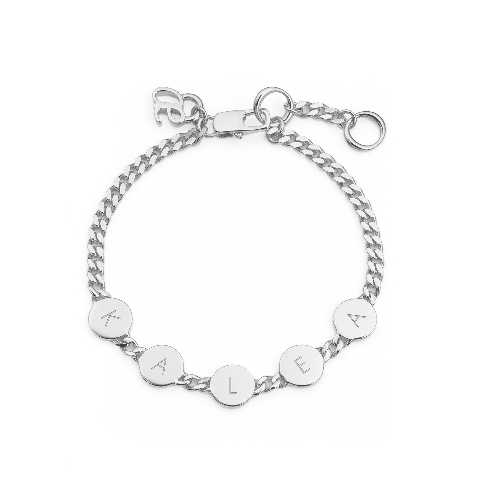 tank initial bracelet w/5