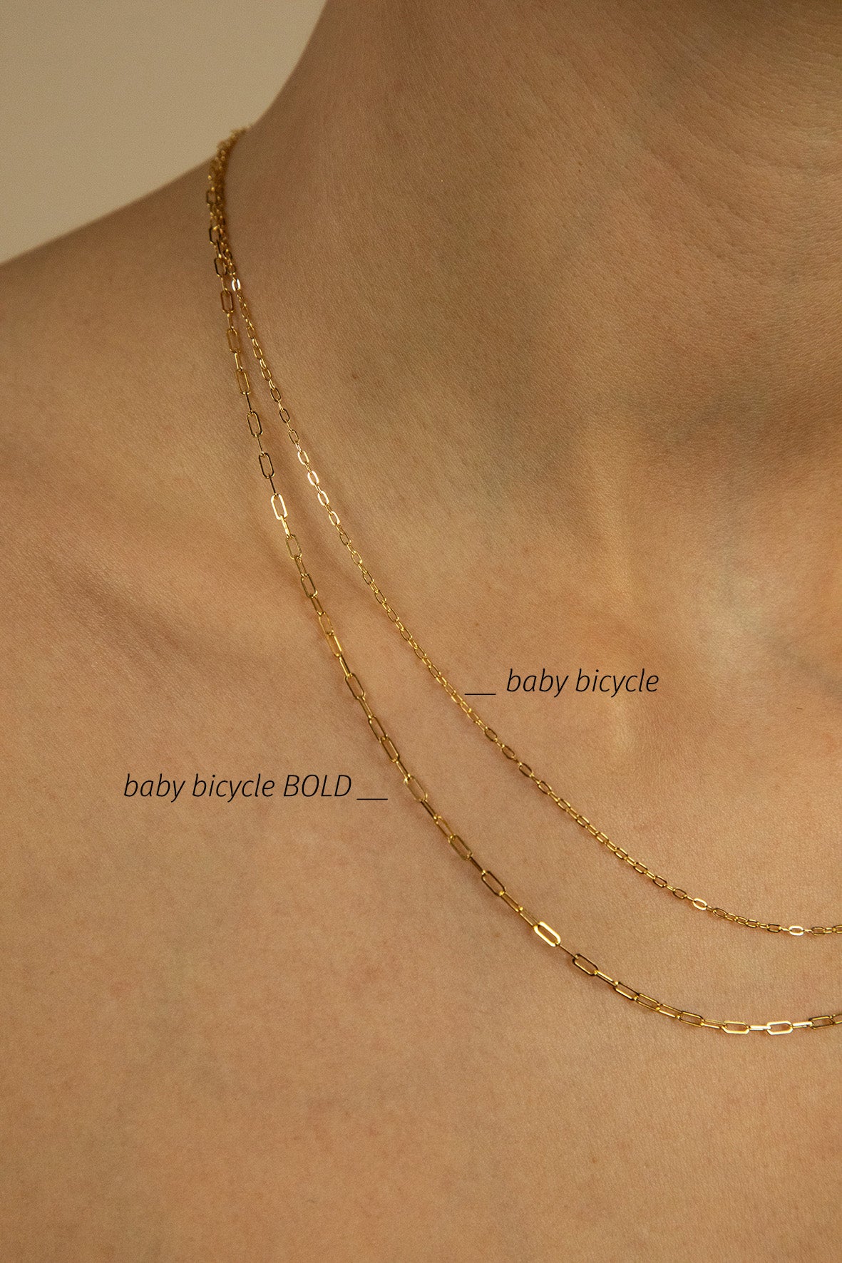 baby bicycle bold chain