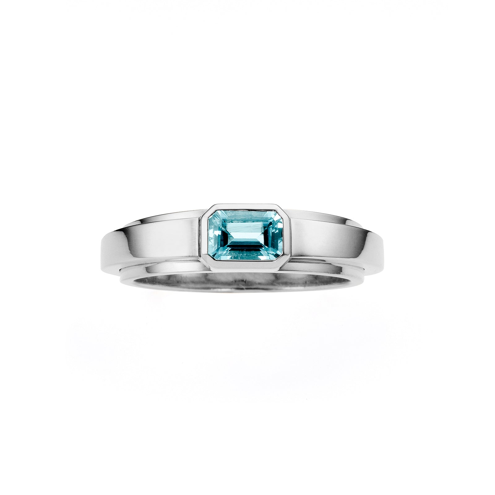 bauhaus ring _ aquamarin