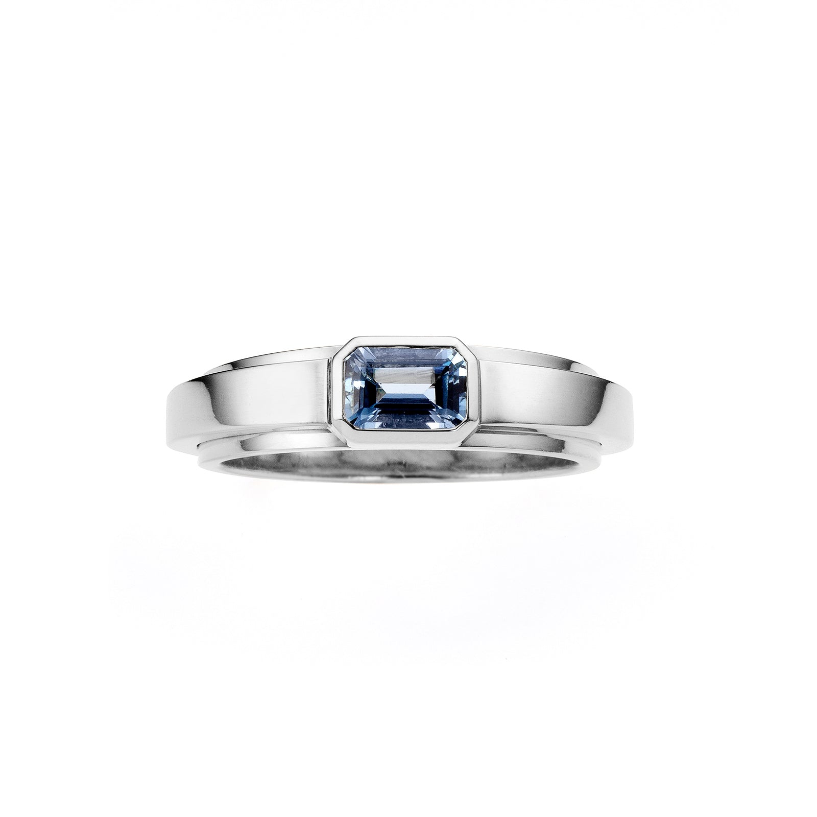 bauhaus ring _ saphir blau