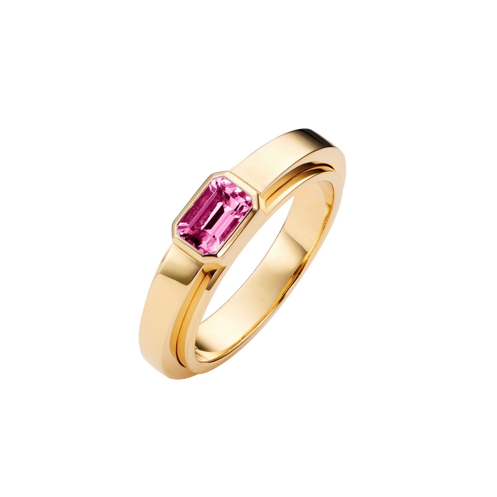 bauhaus ring _ saphir pink