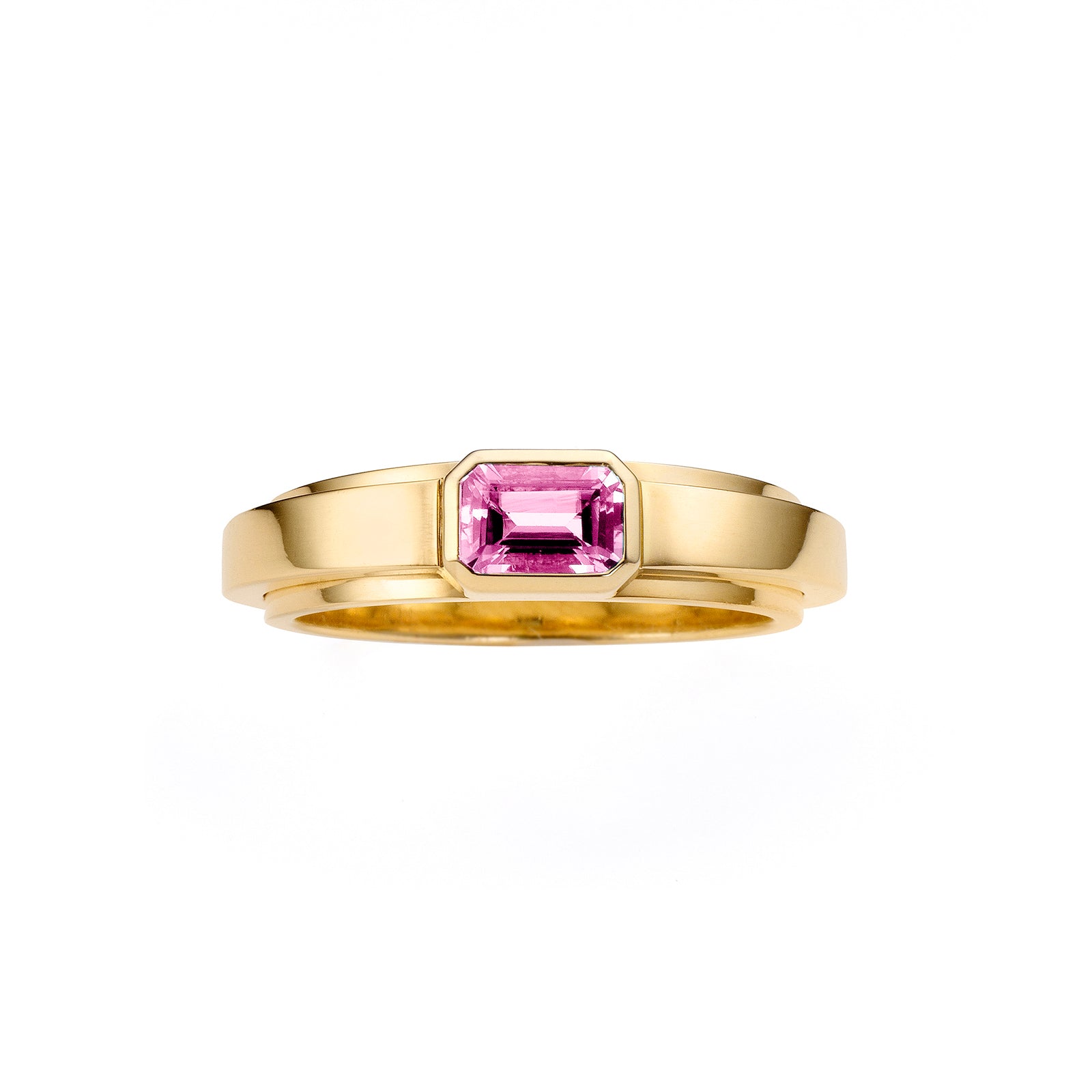 bauhaus ring _ saphir pink