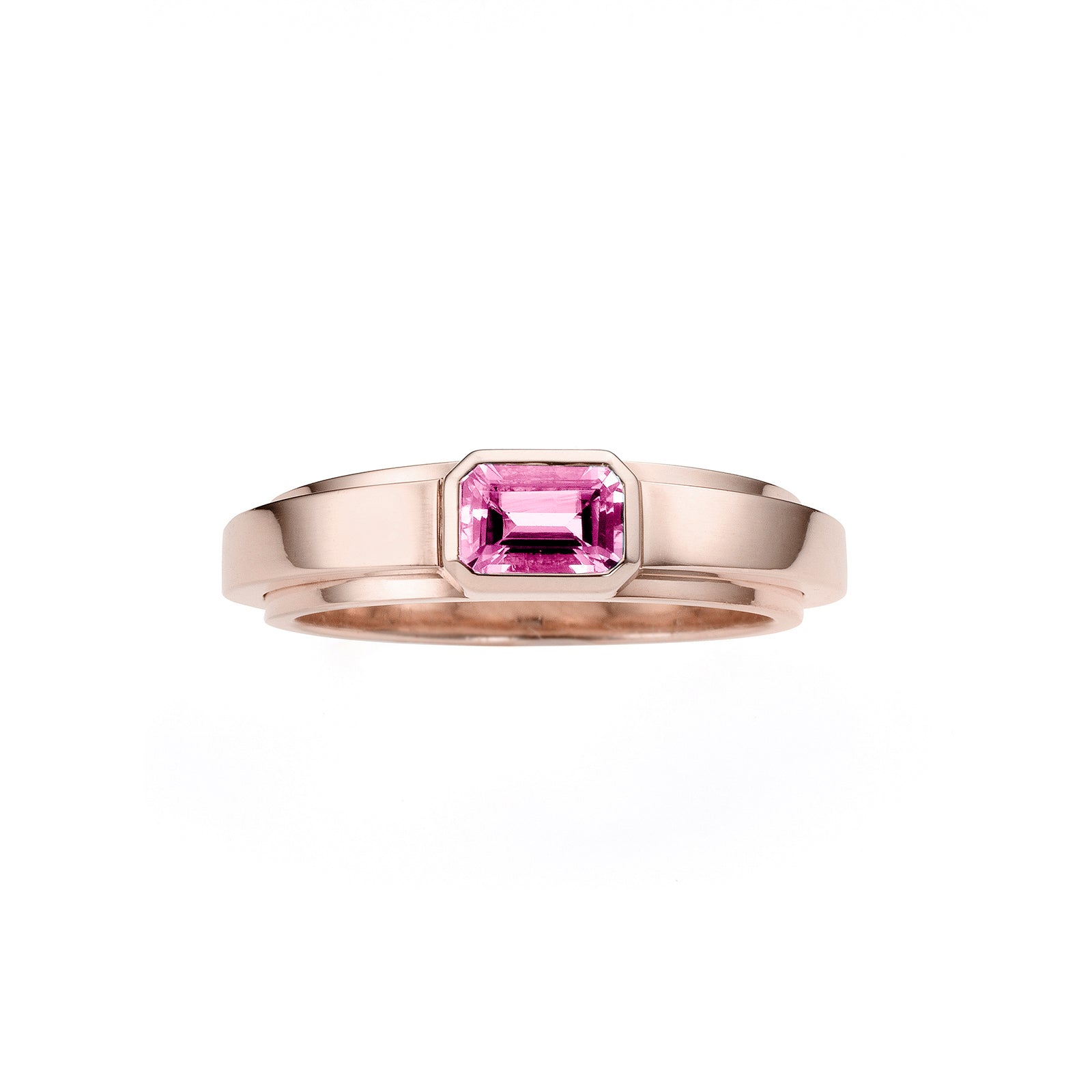 bauhaus ring _ saphir pink