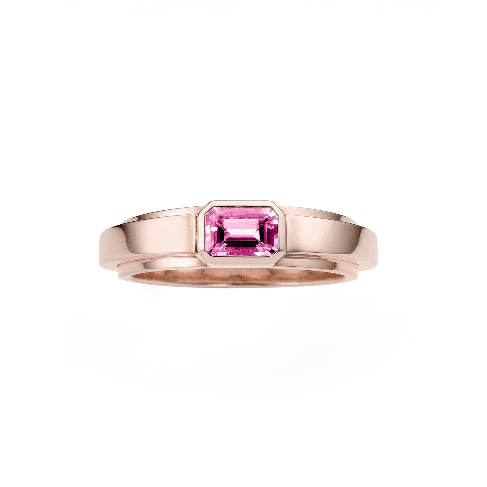 bauhaus ring _ saphir pink