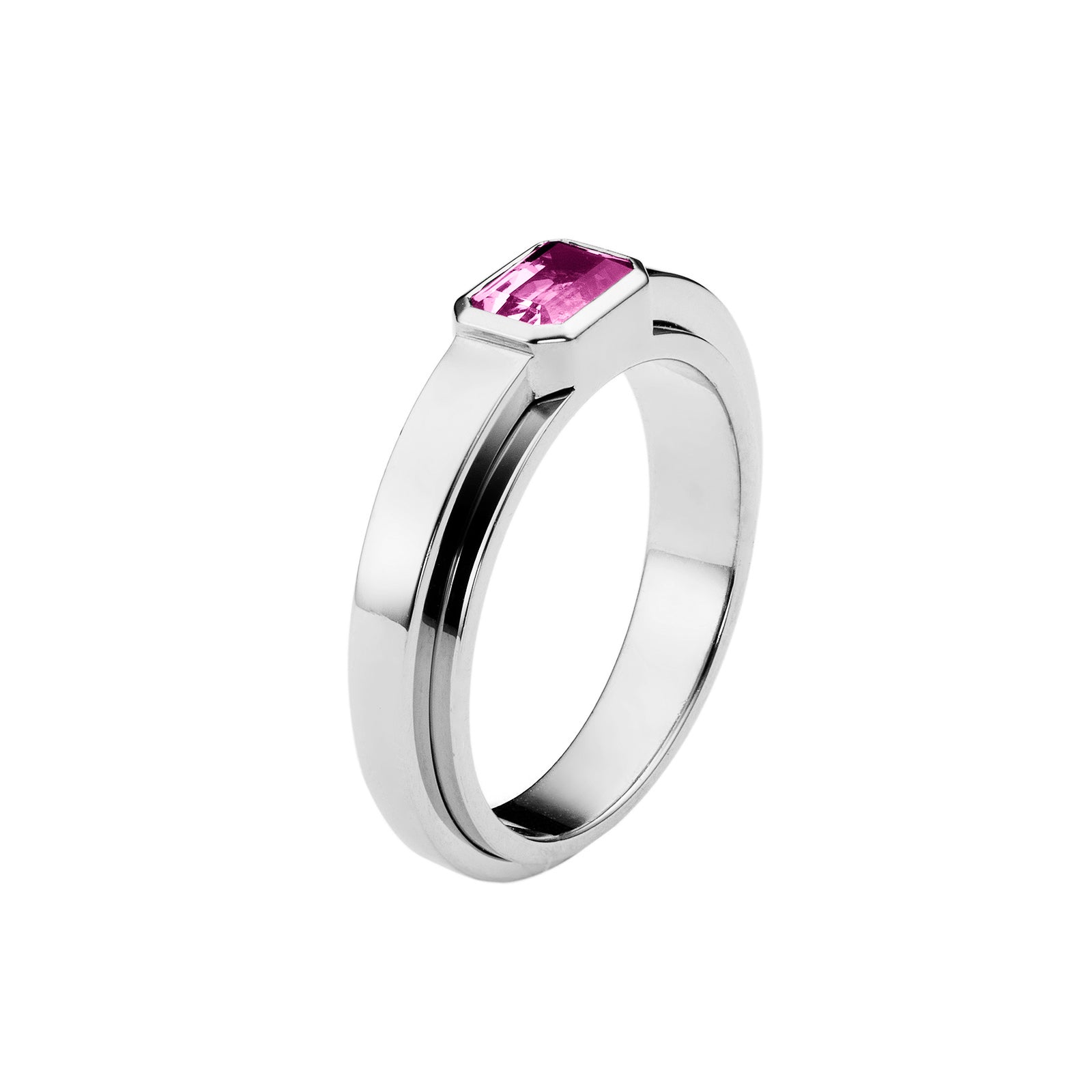 bauhaus ring _ saphir pink