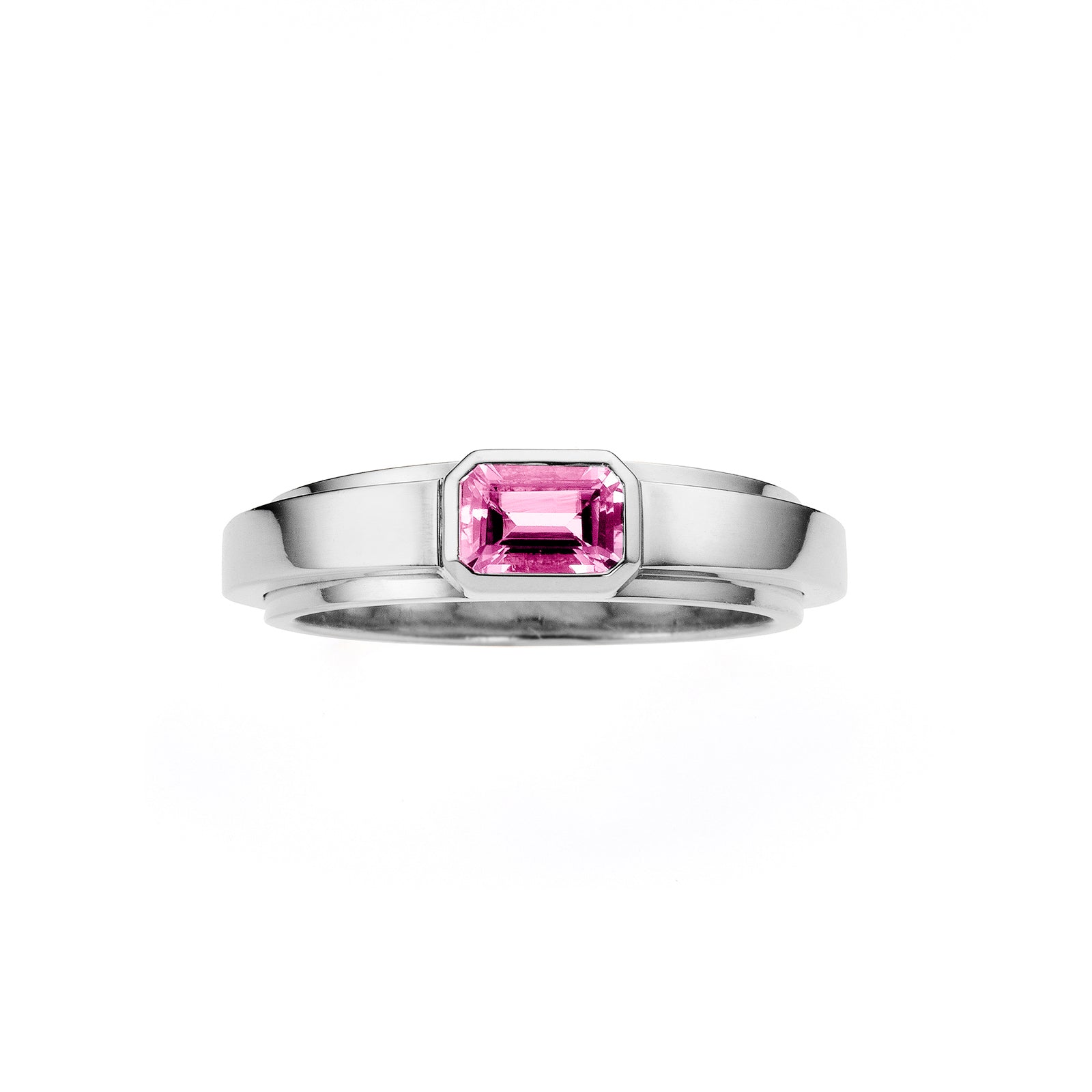 bauhaus ring _ saphir pink