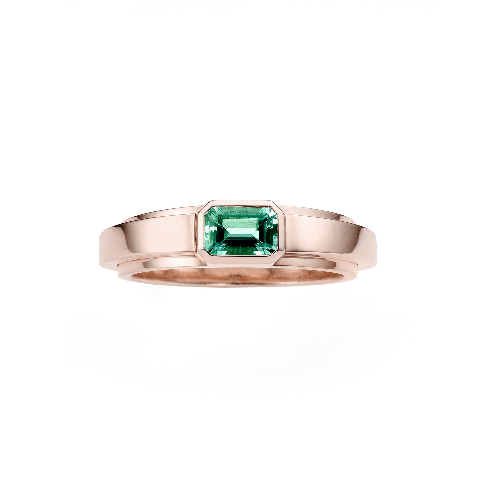 bauhaus ring _ smaragd