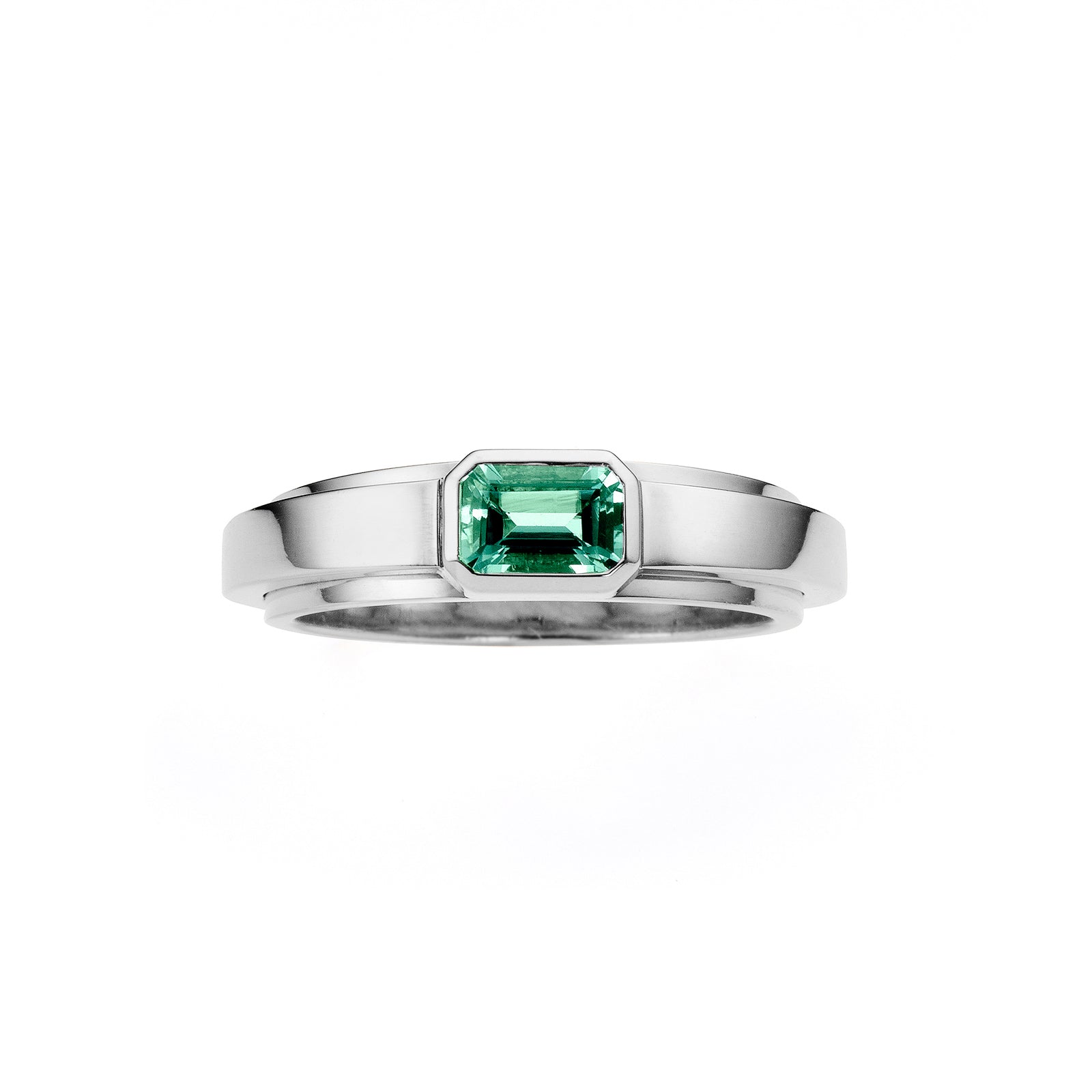 bauhaus ring _ smaragd