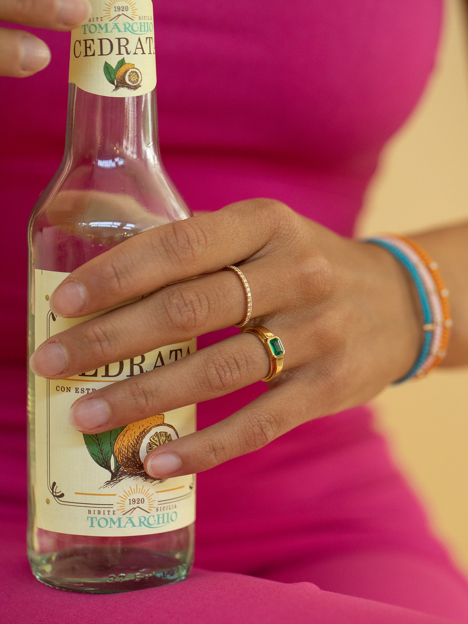 bauhaus ring _ smaragd