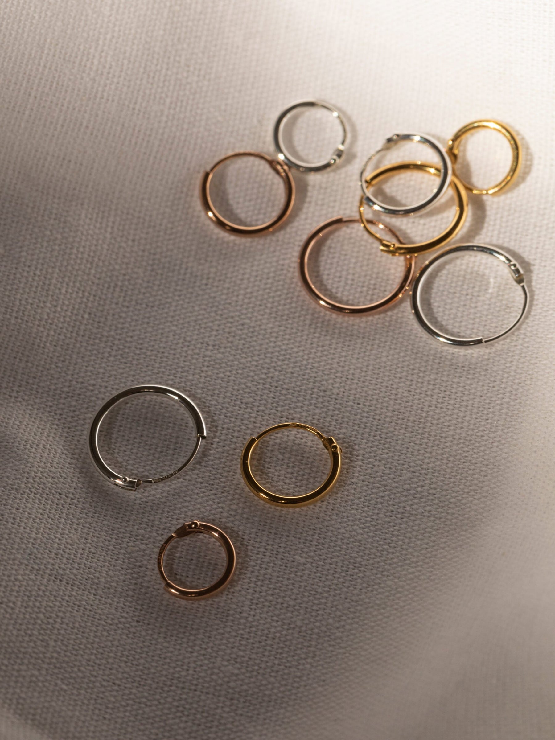 mini creole single 13mm Ø - 18kt GG