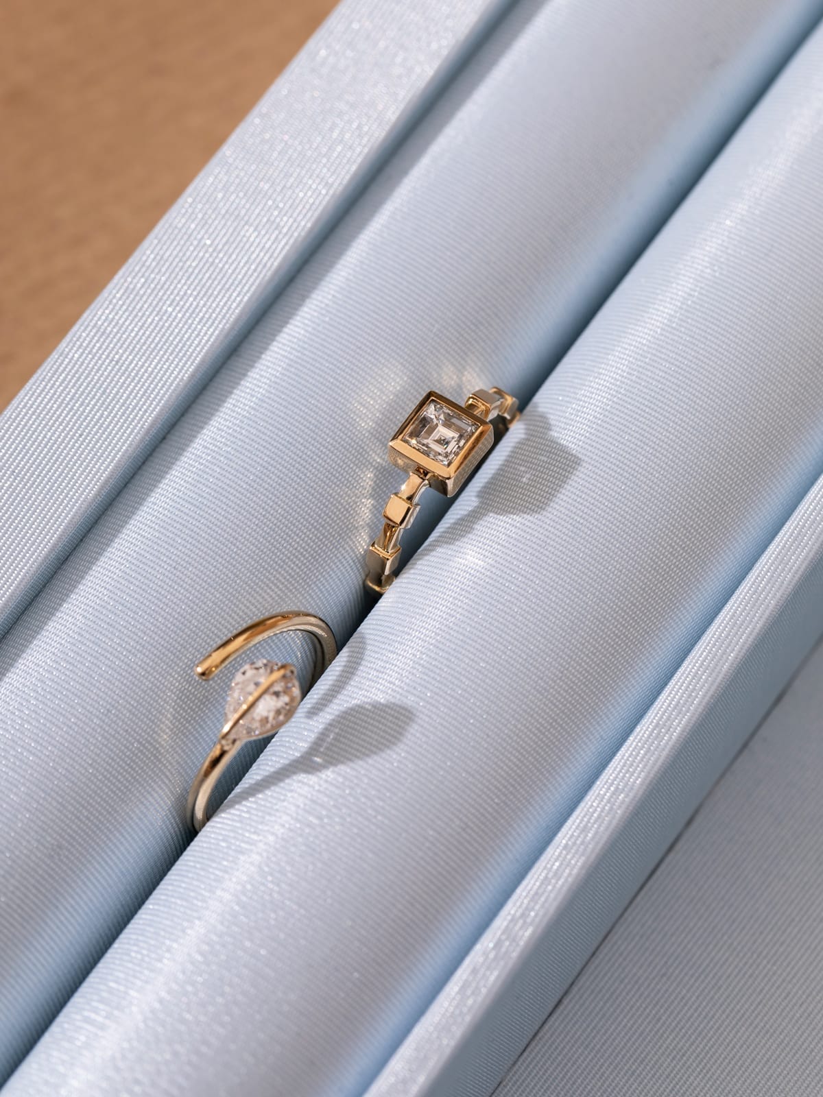 drop cut line ring 0,60ct