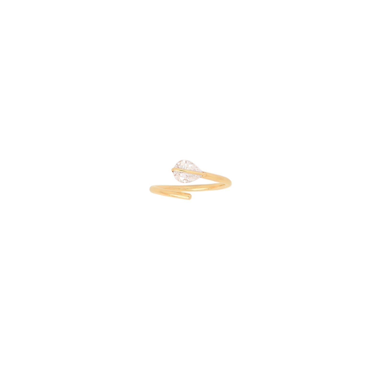 drop cut line ring 0,60ct