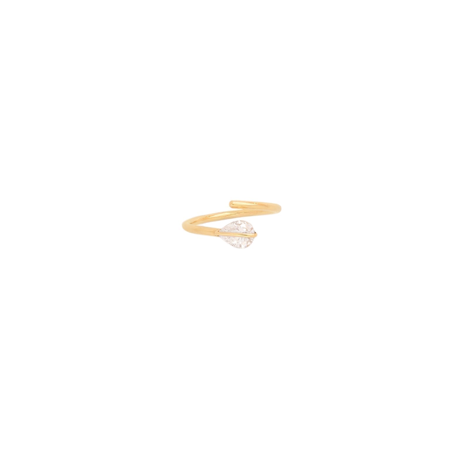 drop cut line ring 0,60ct