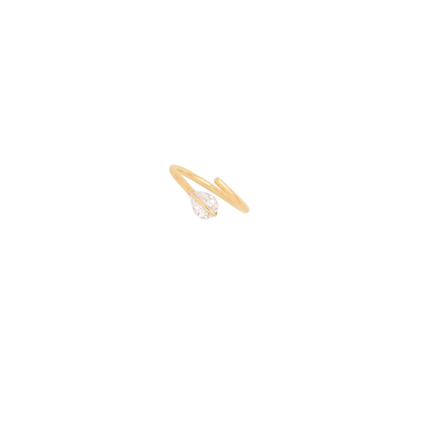 drop cut line ring 0,60ct