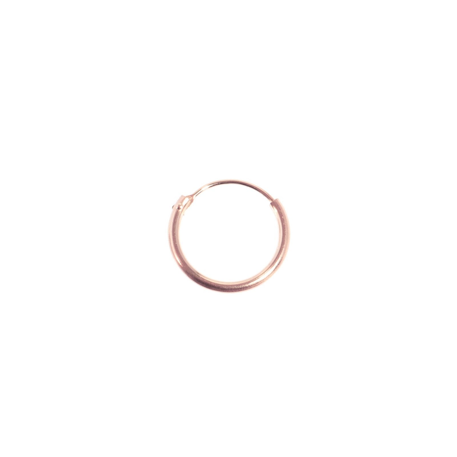 mini creole single 11mm rose ohrringe ariane ernst