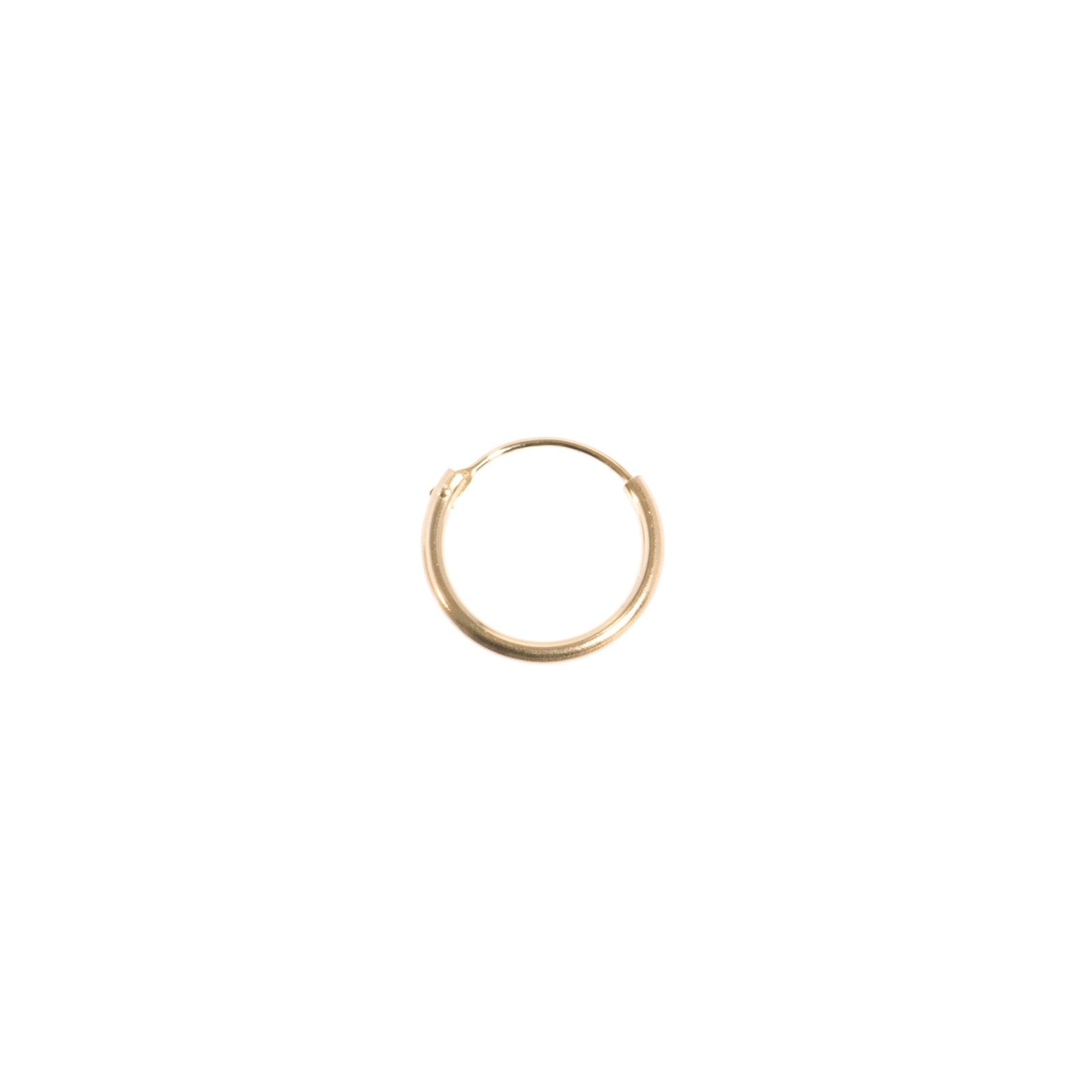 mini creole single 9mm gold ohrringe ariane ernst gesigner modeschmuck