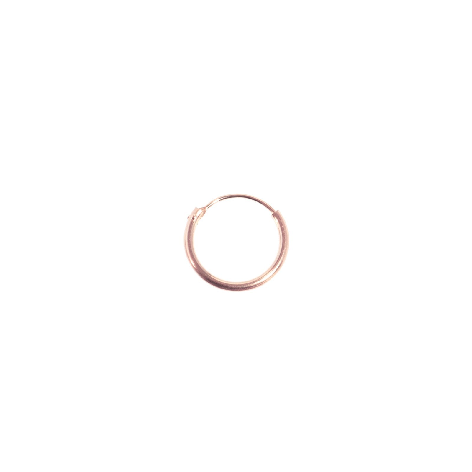 mini creole single 9mm rose ohrringe ariane ernst gesigner modeschmuck