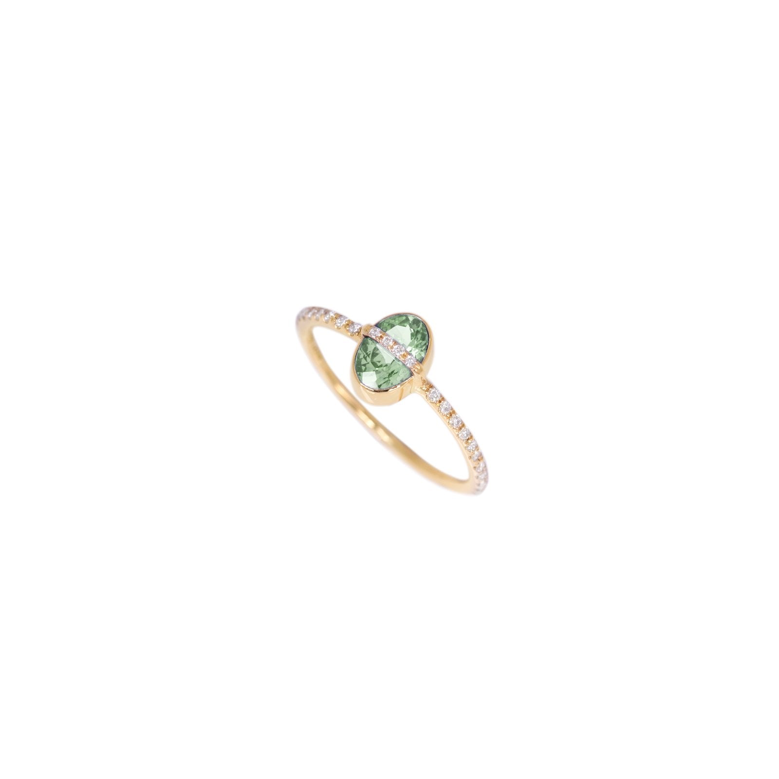 turmalin line memory ring green