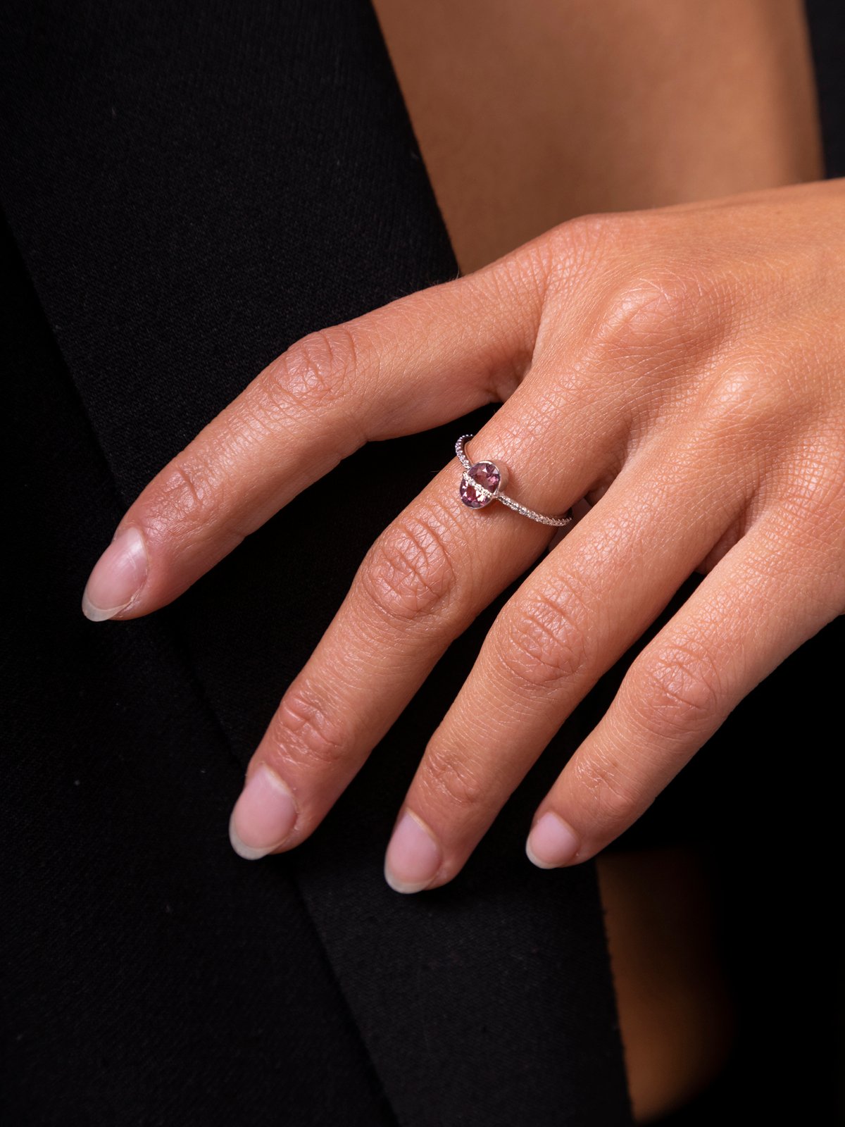 turmalin line memory ring rose