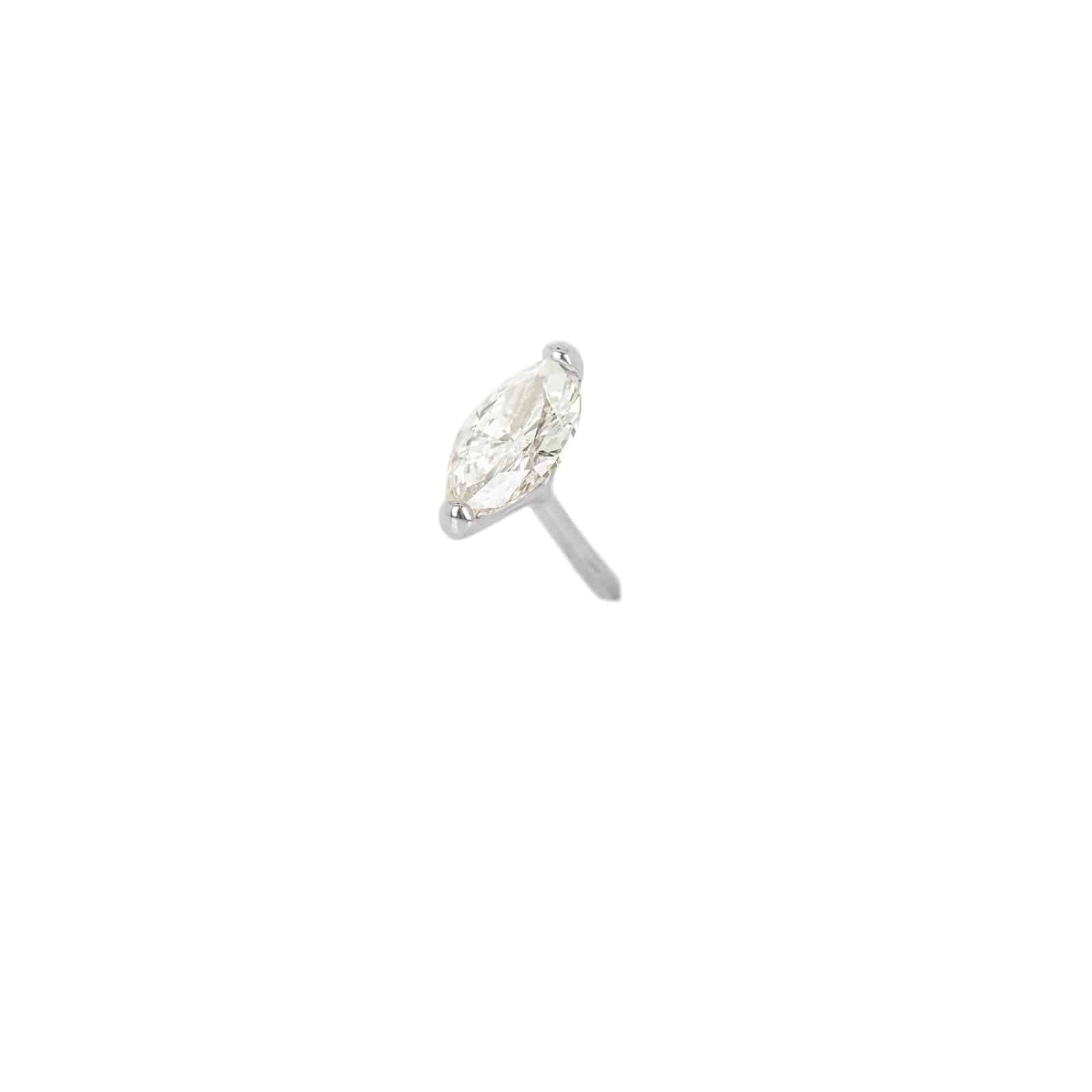 navette cut stud 0,53ct