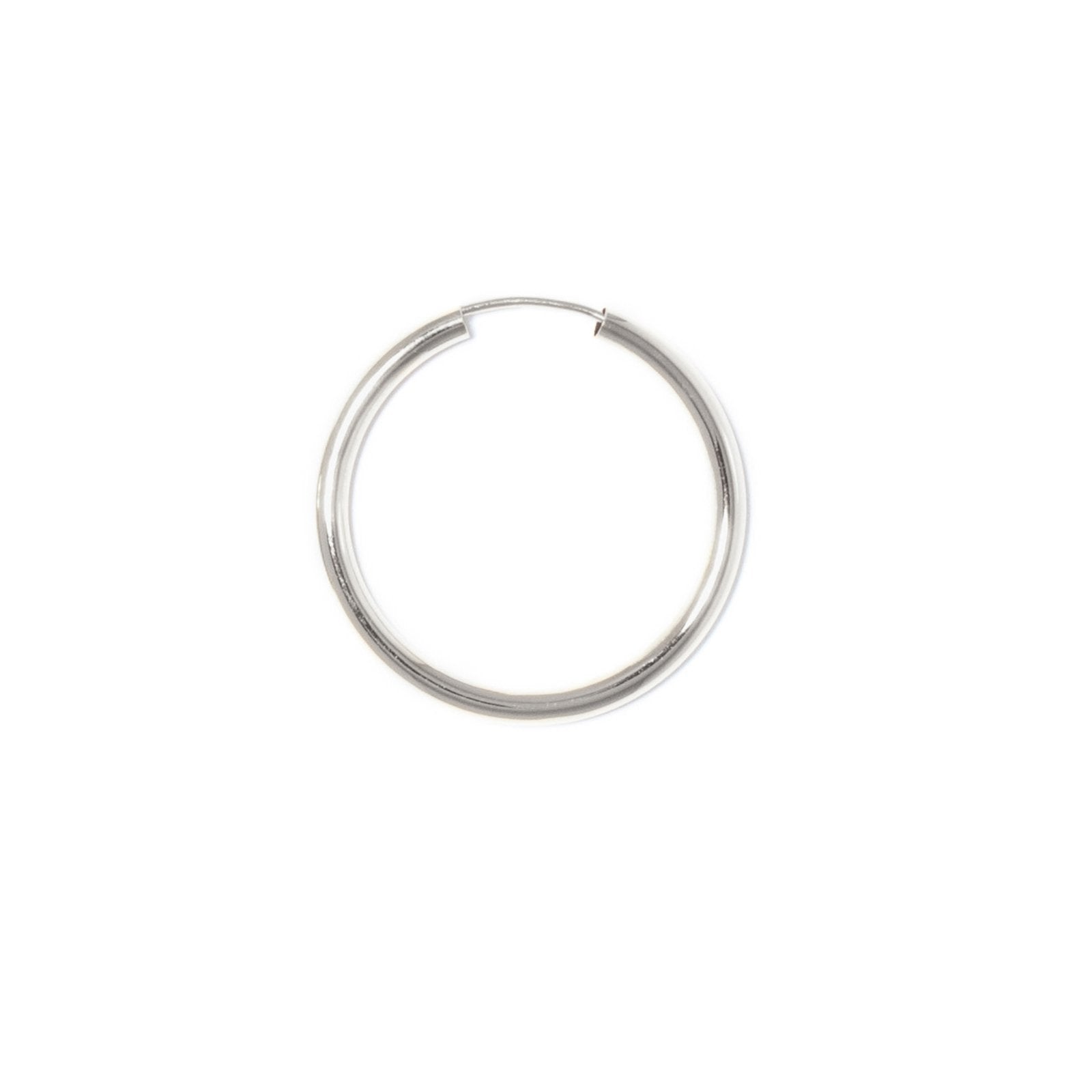 big hoop single 30mm silver earring ariane ernst