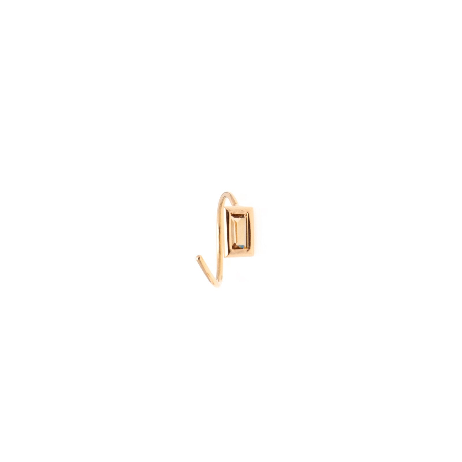 spiral earring gold