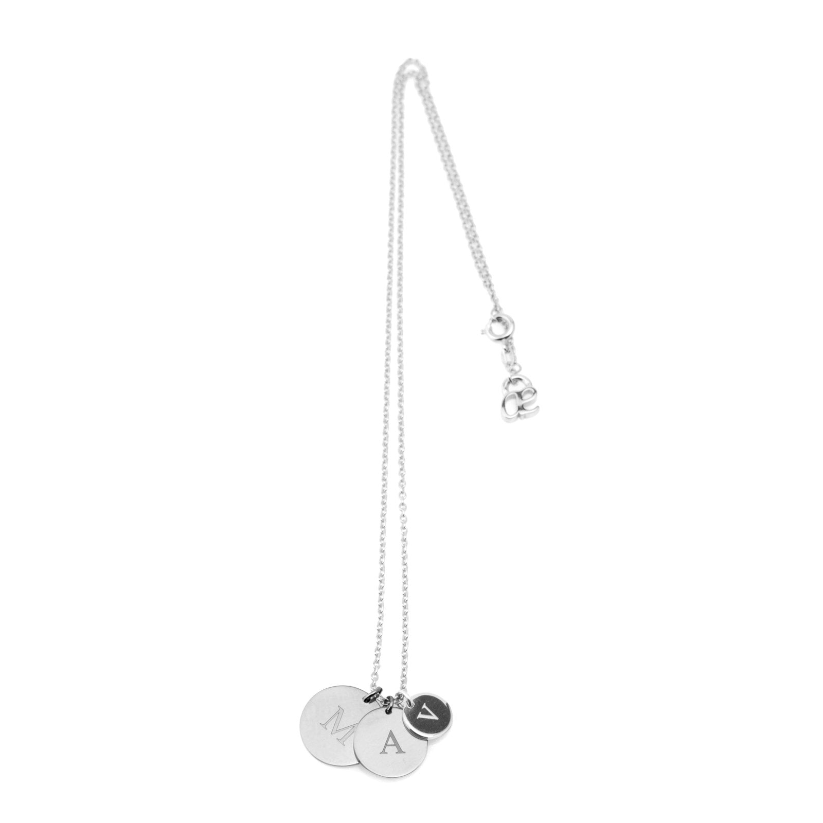 initial necklace 3 Plättchen - Sterling Silber - Kette - Modeschmuck - ariane ernst