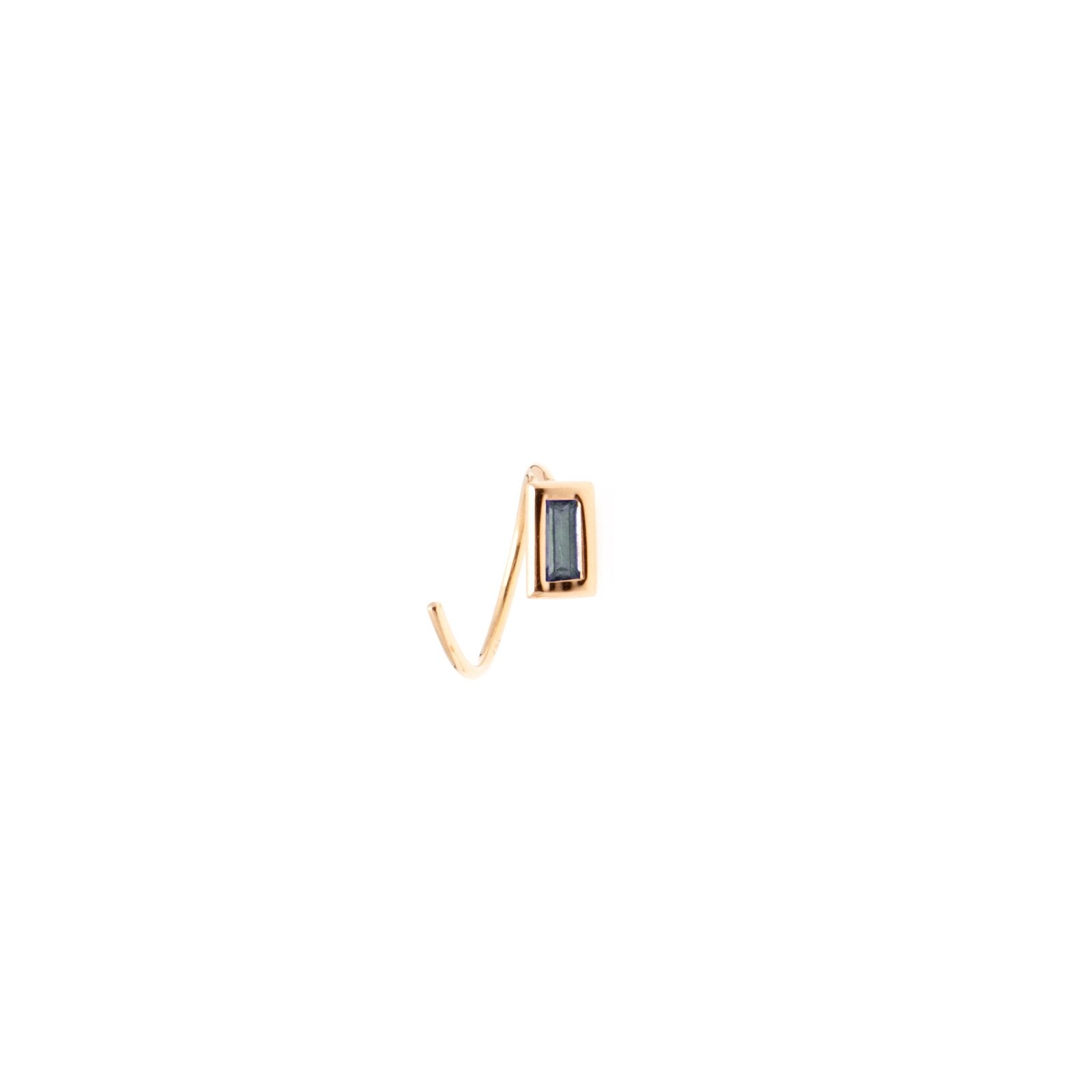 spiral earring gold