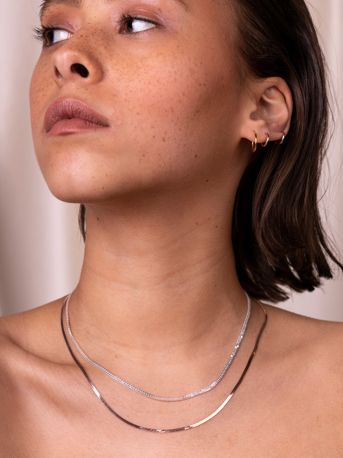 mini creole single 13mm Ø - 18kt GG