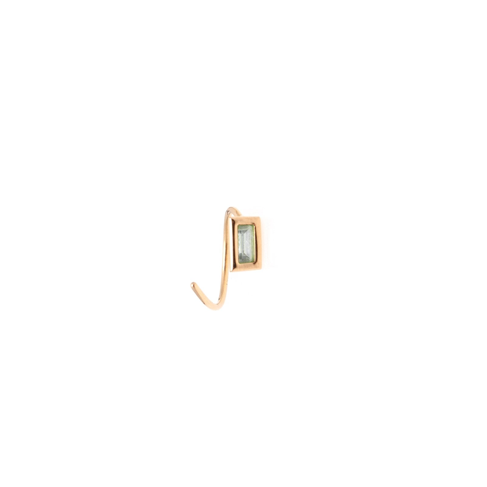 spiral earring gold