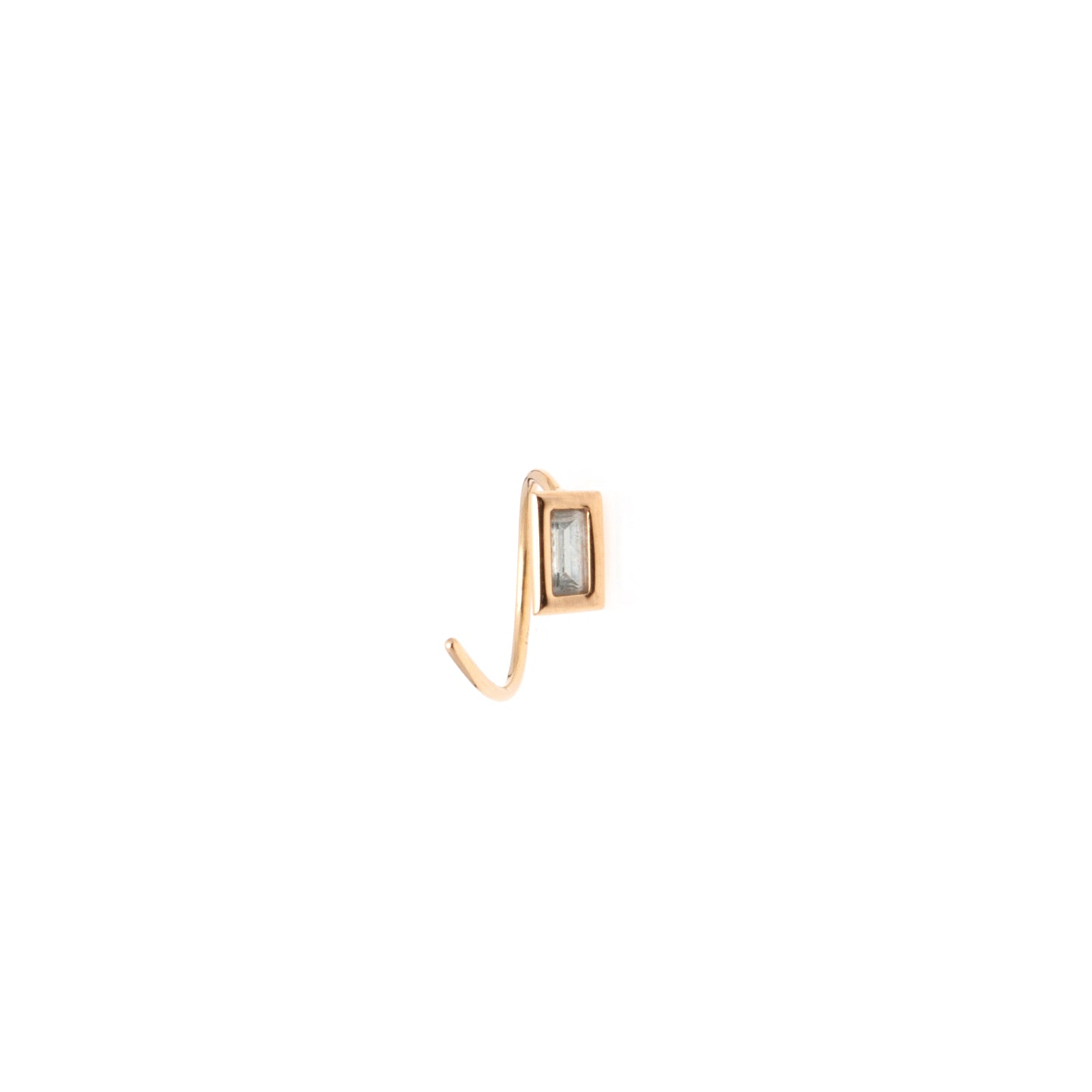 spiral earring gold