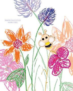 inner child stud _ honey bee