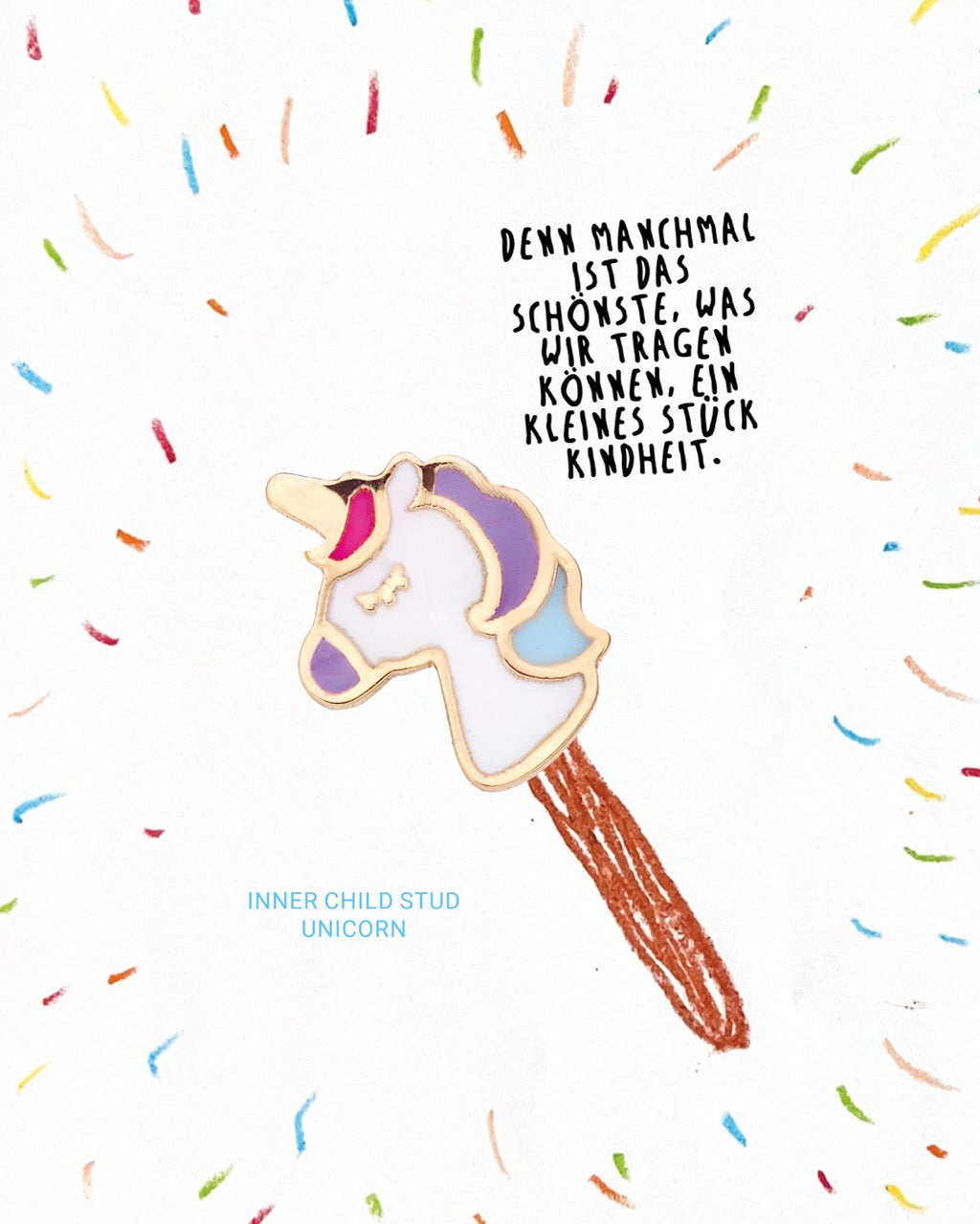 inner child stud _ unicorn