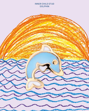 inner child stud _ dolphin