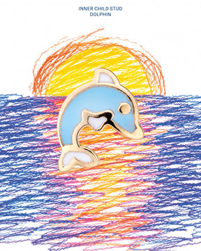 inner child stud _ dolphin