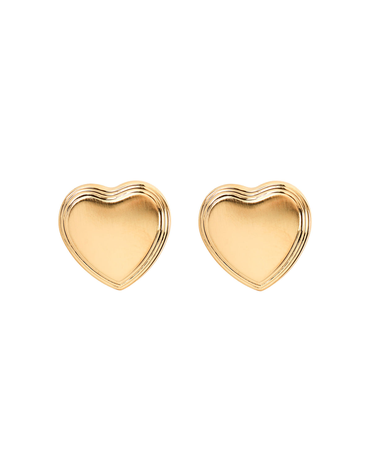 antique heart studs
