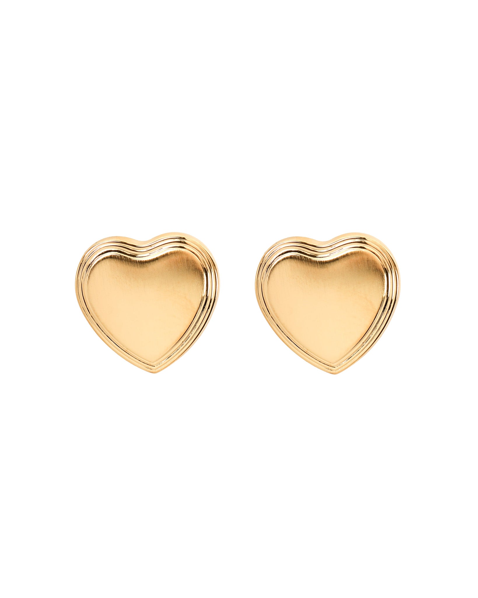 antique heart studs