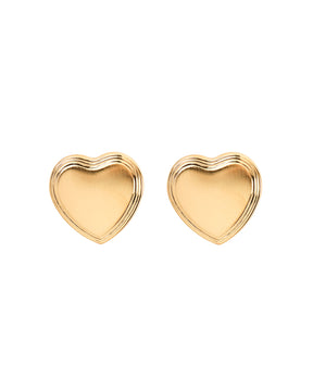 antique heart studs