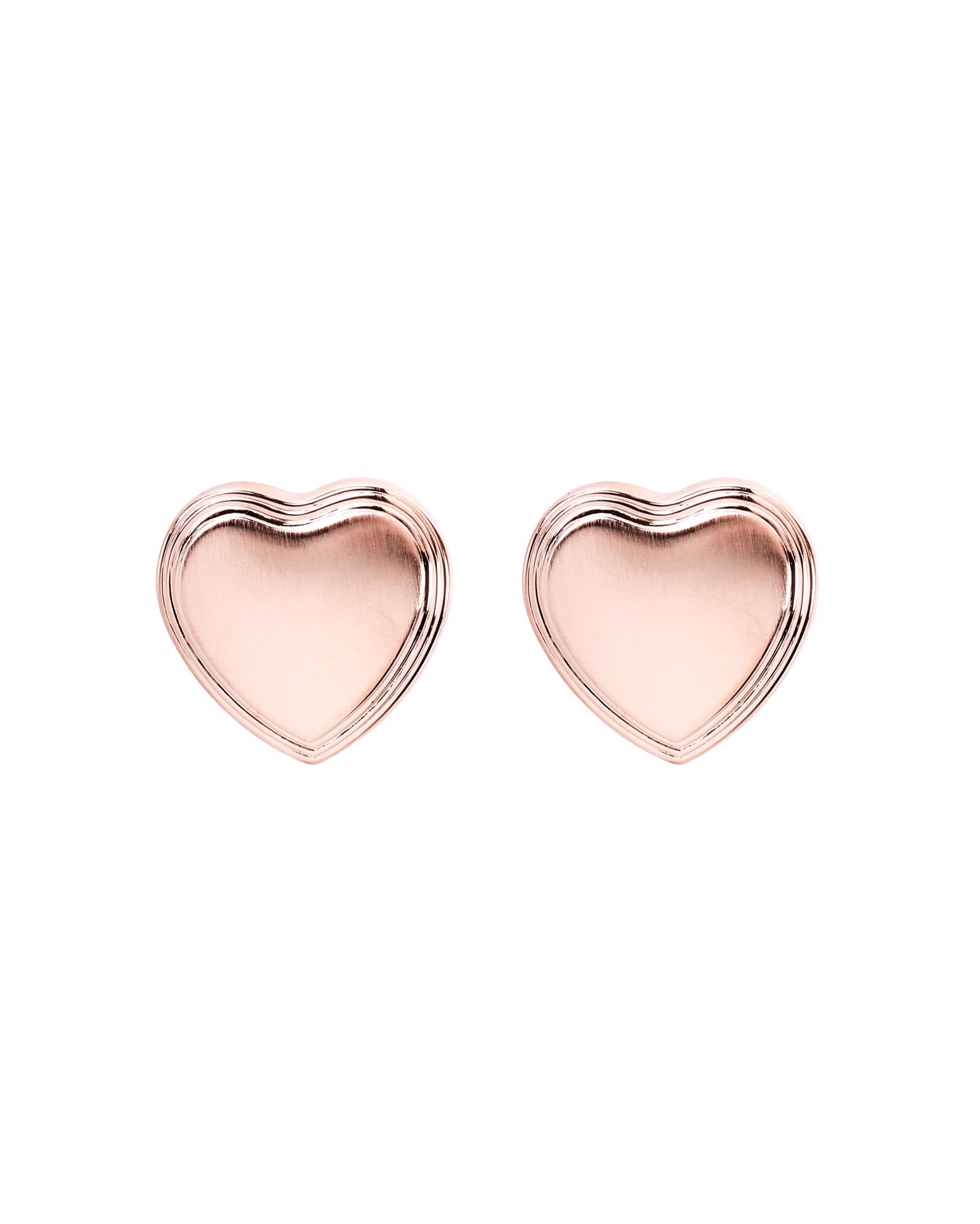 antique heart studs