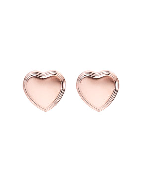 antique heart studs