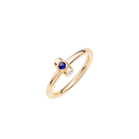 one bullet bold ring w/ saphir