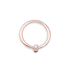 one bullet bold ring w/ saphir