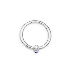 one bullet bold ring w/ saphir