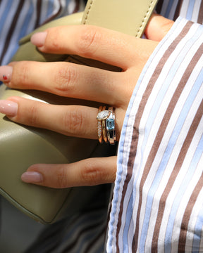 bauhaus ring _ aquamarin