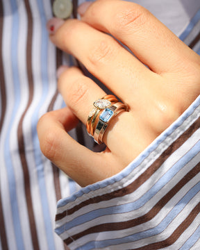 bauhaus ring _ aquamarin